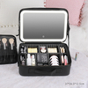 Portable Waterproof Travel Cosmetic Case Makeup Bag with LED Mirror