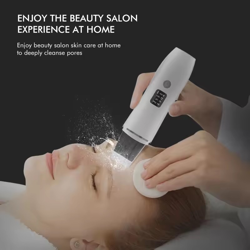 EMS Electric Ultrasonic Skin Face Scraper Pore Cleanser