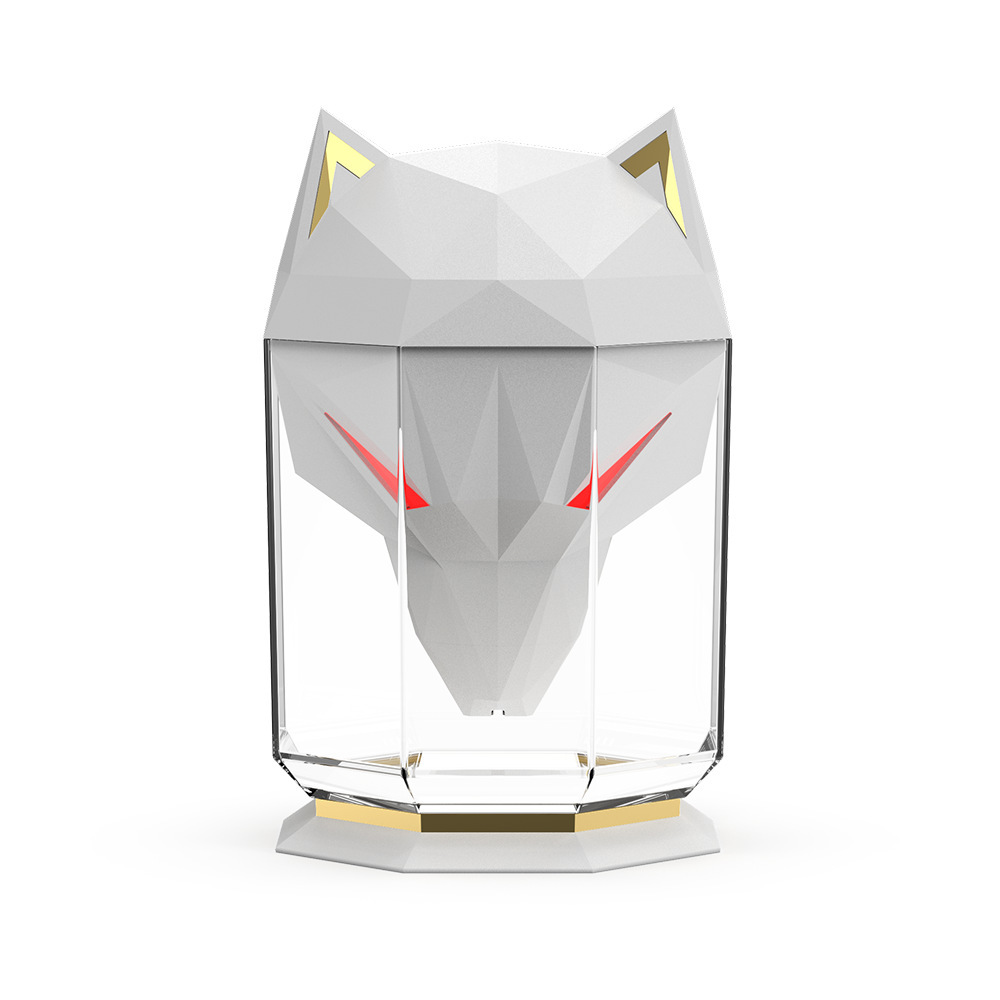 Wolf Head 650ml Humidifier with Seven Smooth Changing RGB Colors