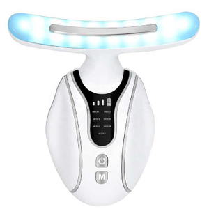 Led Light Therapy Electric Neck Facial Lifting Massager Instrument