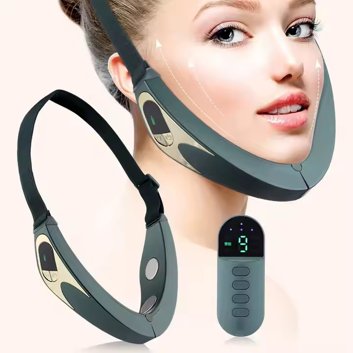 Double Chin EMS Electric Facial Lift Slimming Vibration Massager Machine