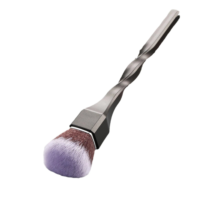 Portable Screw Handle Makeup Flat Head Synthetic Fiber Foundation Brush