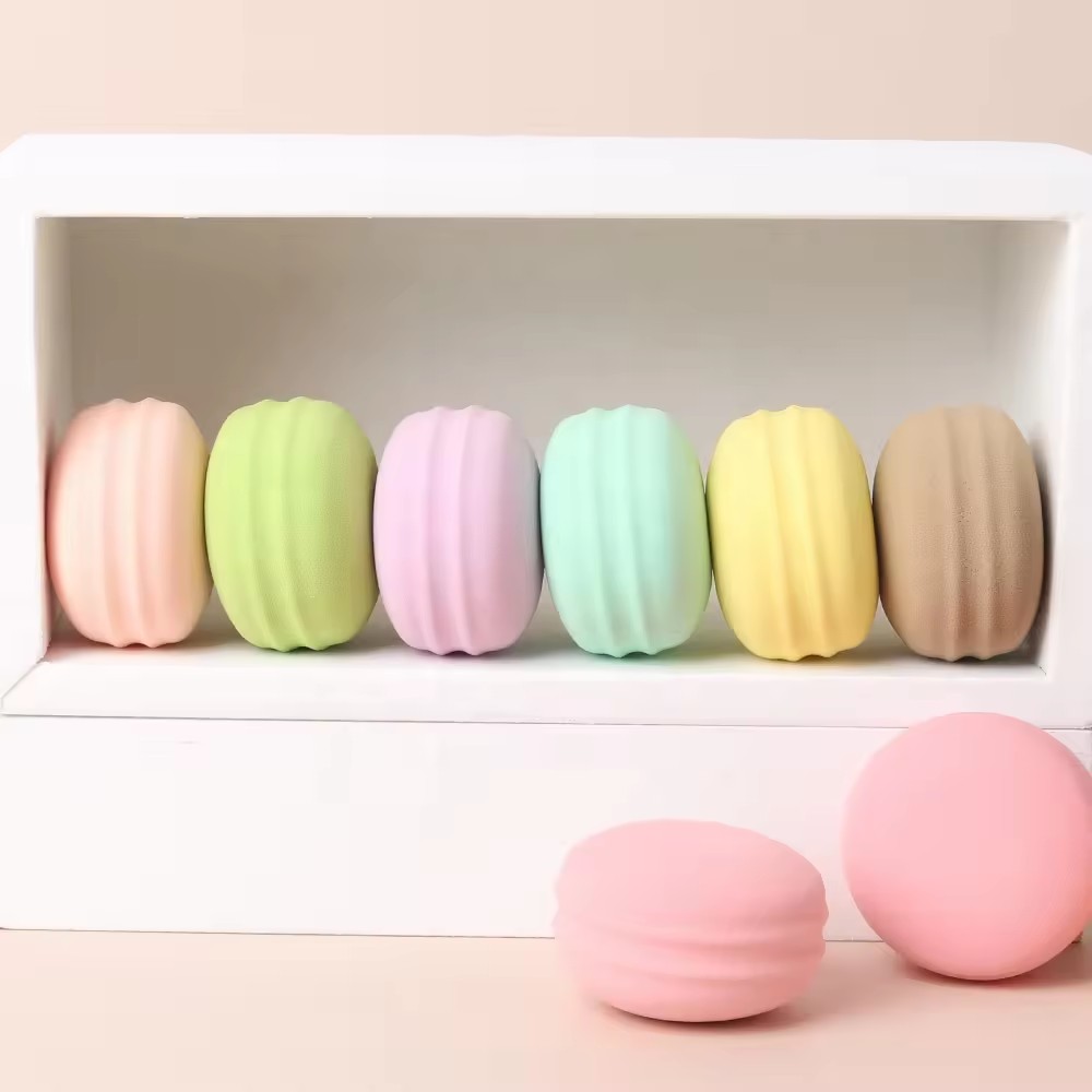 Wholesale powder puff Macaron Round Mini Beauty Eggs