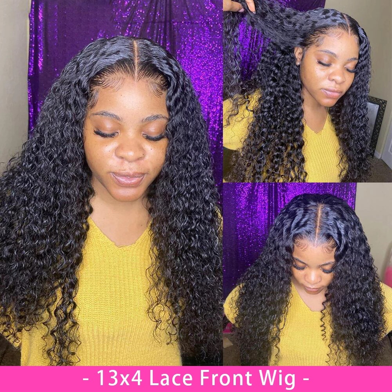 Wholesale 9A 13*4 Curly Human Hair Lace Front Wig