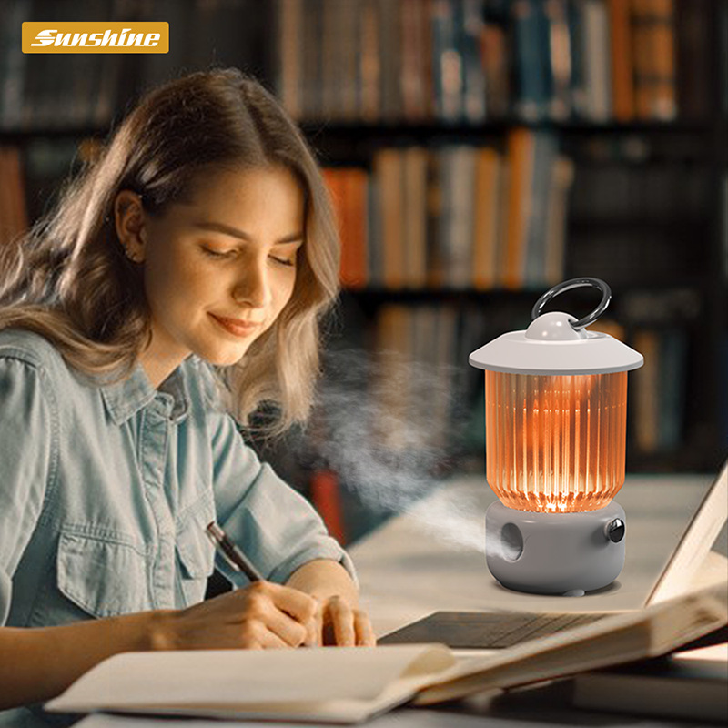 Portable Retro Kerosene Camping Lamp Mini Humidifier