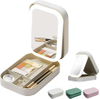 Travel Integrated Makeup Storage Box With Light-Filling Mirror