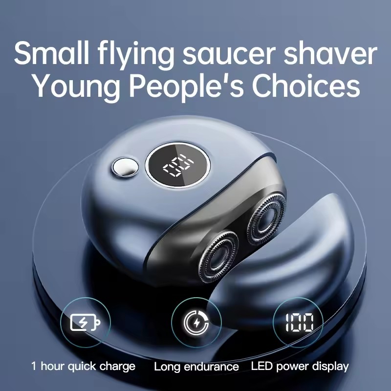 Men's UFO Mini Travel Portable Personal Rechargeable Electric Razor