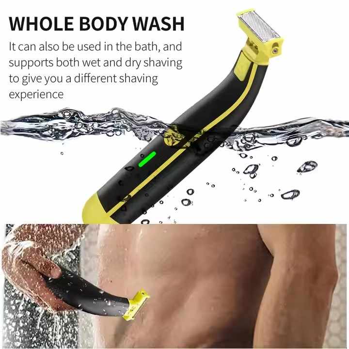 Waterproof Hair Removal Trimmer Shaver With Body Grooming 