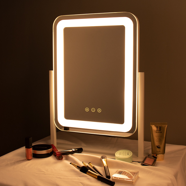 Hollywood Smart Touch Control Makeup LED Desk Vanity Mirror with Lights