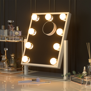 Home Beauty Smart Desktop Hollywood Led Cosmetic Mirror with Magnifier