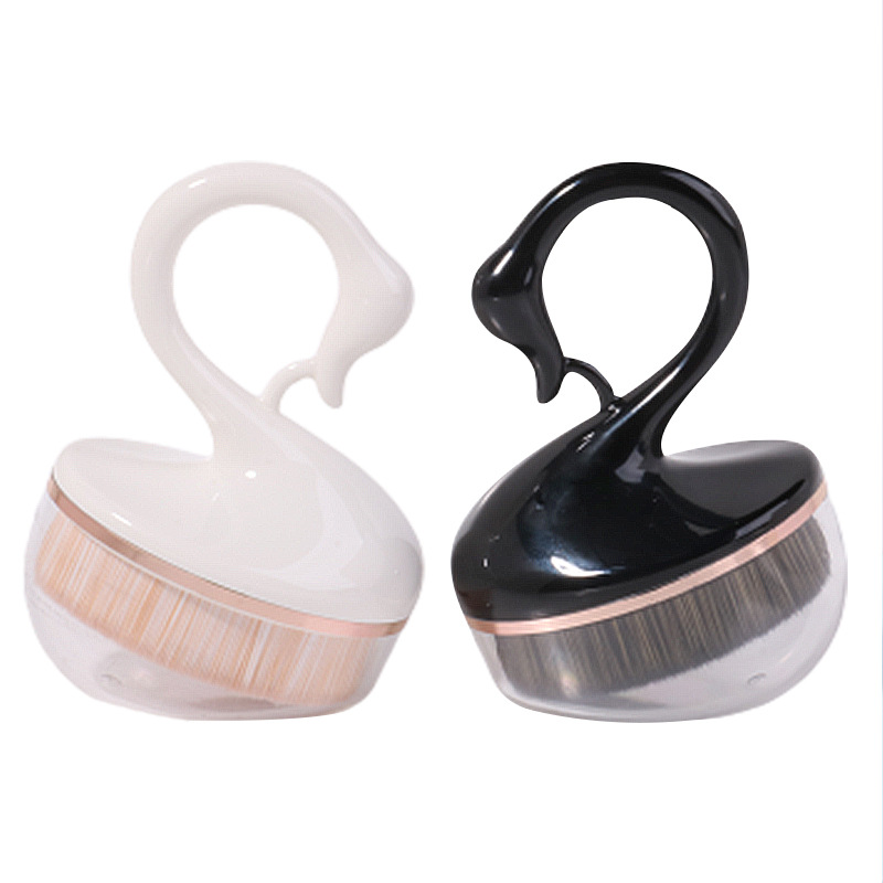 Portable Swan Black Beauty Tools Cosmetic Brushes Makeup Brush