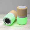 Portable Mini Bamboo Wood Bluetooth Speaker With RGB LED Light