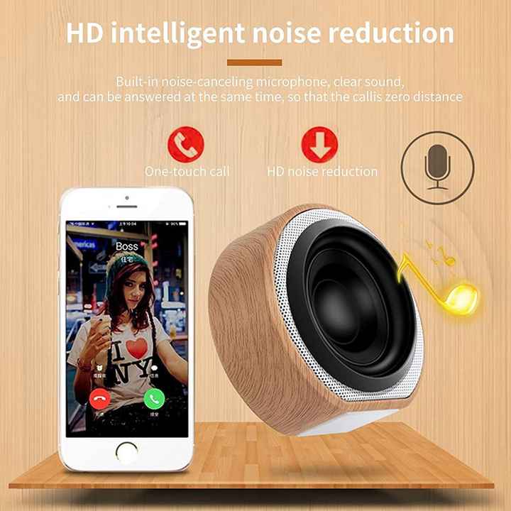 Promotion Gift Mini Portable Wooden Wireless Bluetooth Music Speaker 