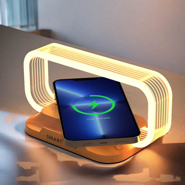 2 in 1 15W Wireless Charger with Touch Control Foldable Table Lamp 