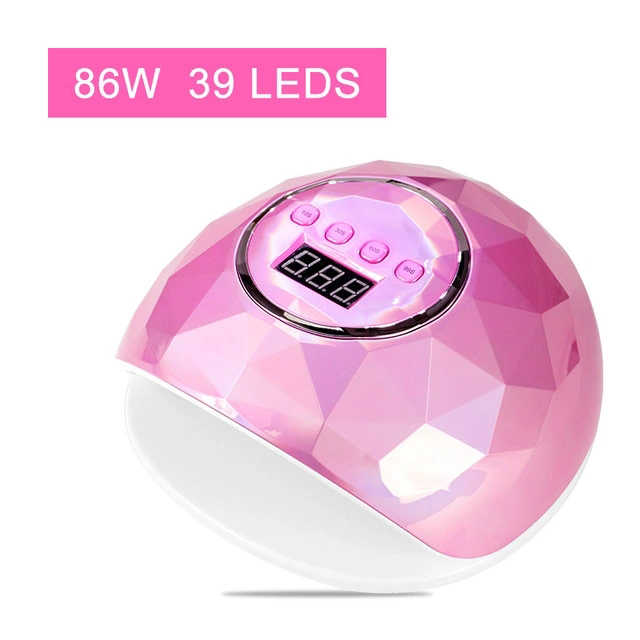 Portable 86W Gel Polish UV LED Nail Dryer Lamp Cordless