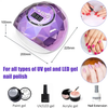 Portable 86W Gel Polish UV LED Nail Dryer Lamp Cordless