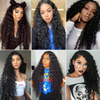 Black Long Curly African Wig Synthetic Fiber Full Headband